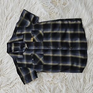 Boys Dixxon short sleeve button-up, youth Medium